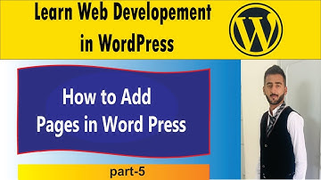 WordPress Tutorial Complete Course Part-5 | How To Add Pages in WordPress