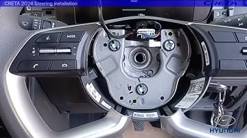 hyundai creta 2024 steering mounted control installation #creta2024 #steeringmountinstalltion