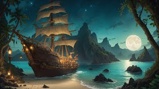 Relaxing Pirate Music with Soothing Waves | The Mystic Pearl at Rest