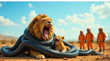 Animal Rescue Story: The Rescue Team Saves the Lion And Her Cubs from Millions Of Venomous Snakes