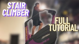 Planet Fitness Stairmaster (STAIR CLIMBER TUTORIAL!)