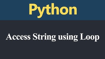 Access String using Loop in Python (Hindi)