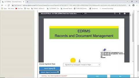 EDRMS - Records and Document Management System