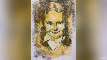 Mono printing using water based printing inks