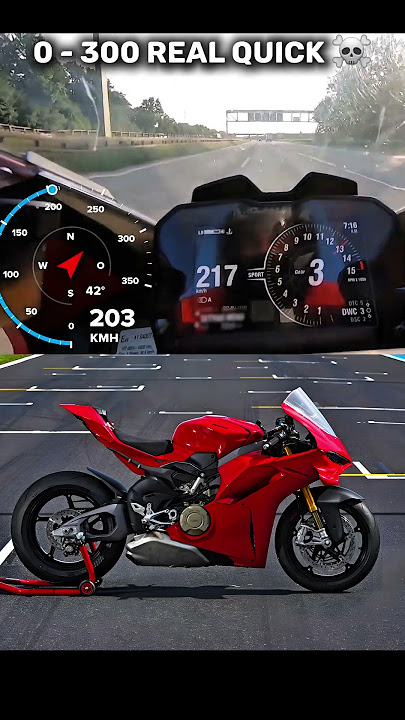 Ducati Panigale V4 Top Speed | Acceleration 0 to 300 💀