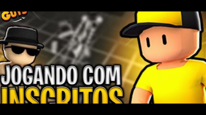 JOGANDO COM OS INSCRITOS STUMBLE GUYS!! COPINHA 1v1 !!😱😱😱😱 