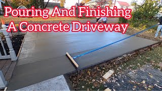 How to pour a concrete driveway