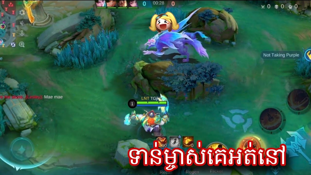 ទាន់ម្ចាស់គេអត់នៅ លុយសុទ្ធ || mobile legend 