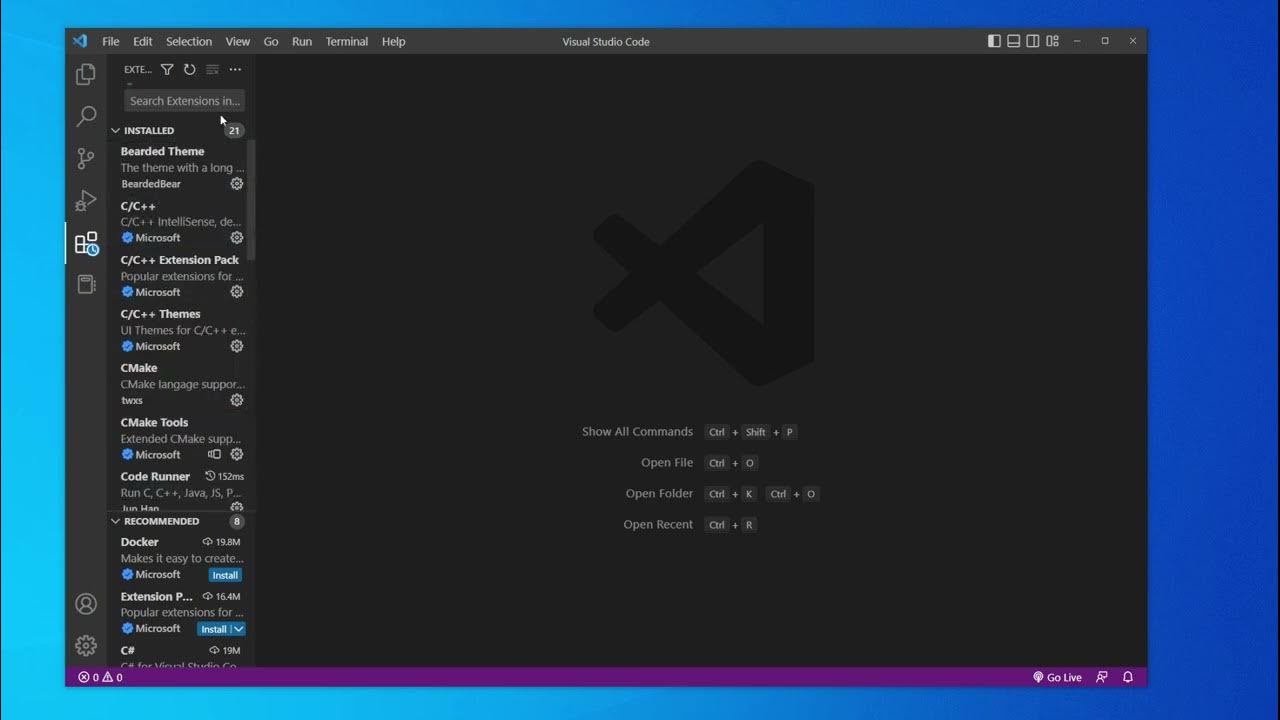 Cómo INSTALAR y DESINSTALAR EXTENSIONES en VISUAL STUDIO CODE - YouTube