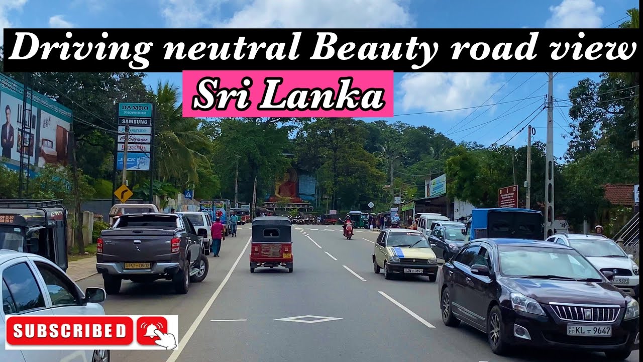Driving in Sri Lanka || neutral beauty road out view || bike ride || w world Sri Lanka || 