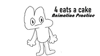 Bfb 4 Eats A Cake - - Ms Paint Animation Practice