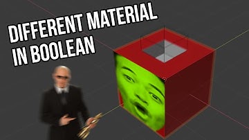 Different material in Booleans - Blender Tutorial