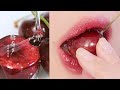 탕후루맛.zip🍒 탕후루 광택 틴트 추천 + 오버립  메이크업  * OVERLINE LIPS TUTORIAL * LIP SWATCHES