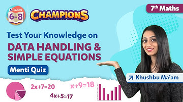 Data Handling and Simple Equations Class 7 Maths - MENTI Quiz | BYJU