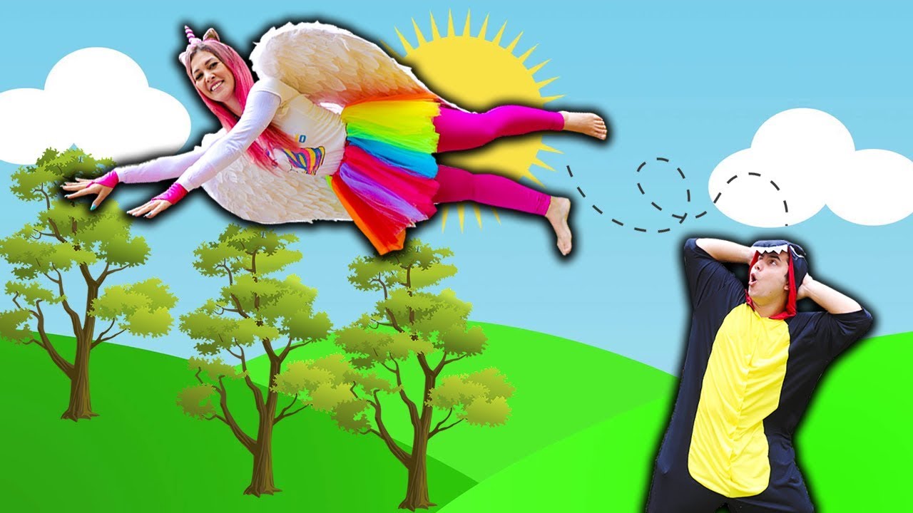 OS SUPER MALOUCOS EM: A SUPER UNICÓRNIO GANHOU ASAS E APRENDEU A VOAR ( Super Powers )