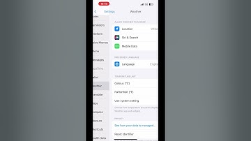 How to change temperature unit in iPhone weather app #shorts #weather #settings