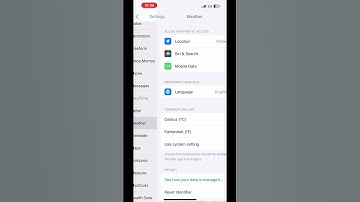 How to change temperature unit in iPhone weather app #shorts #weather #settings