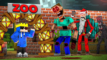 Ik heb een ENGE DIERENTUIN geopend in Minecraft