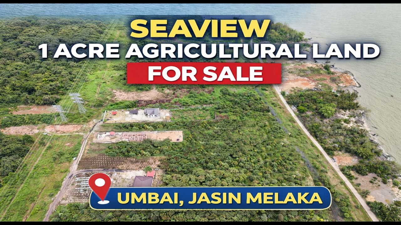 [Owner Auction™] Rare 1 Acre Land Facing Straits of Malacca 🌊 | Umbai Jasin