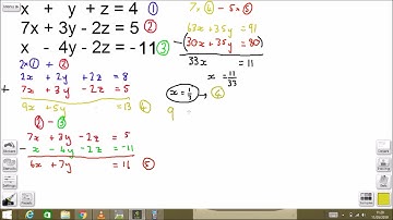Solving a System of 3 Equations with 3 Variables in 3 Minutes with Elimination Method