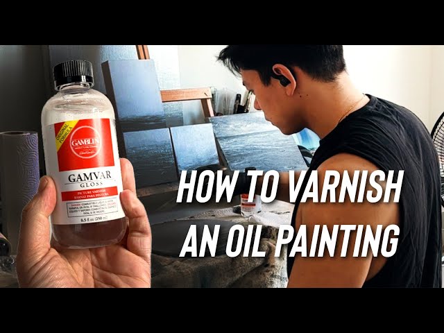 How to Varnish a large acrylic painting using Gamvar Gloss 