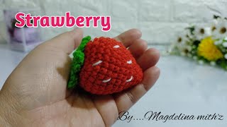 Crochet strawberry / Toturial Mengait Buah Strawberry