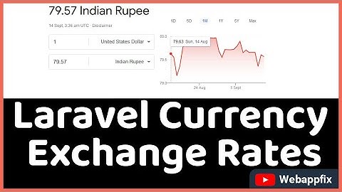 Currency Exchange Rates in Laravel | Currency Converter in Laravel | Currency Rates in PHP | API