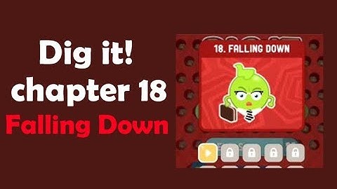Dig it game Falling Down level 1 to 20  Solutions