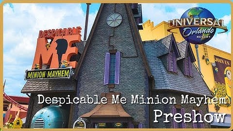 Despicable Me Minion Mayhem  - Universal Studios Florida  Pre Show