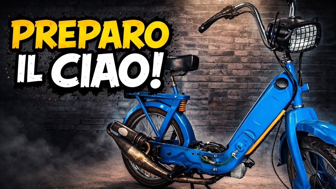 Finisco di preparare il piaggio ciao 65 Malossi e lo provo 