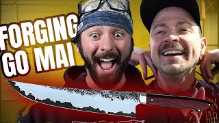 How To Make The Strongest Chef Knife | Go Mai Forging With Horn & Heel