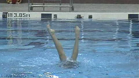 Carmen Moraes first swim at USA synchro trials 2009