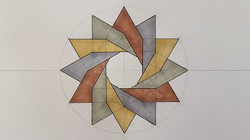 EASY AND SIMPLE ISLAMIC GEOMETRIC PATTERN TUTORIAL