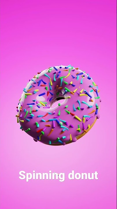 spinning donut model - YouTube