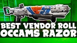 DESTINY - BEST VENDOR WEAPON (01/08/17) OCCAM'S RAZOR! AMAZING PVE SHOTGUN!