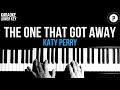 Katy Perry - The One That Got Away Karaoke SLOWER Acoustic Piano Instrumental Cover Lyrics LOWER KEY