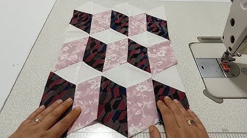 How to Make a 3D Quilt / Easy Cube Quilt Pattern / Quilting Tutorial for Beginners