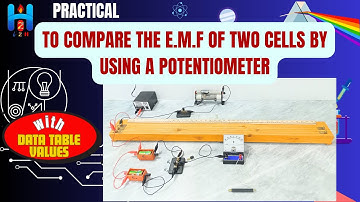 Compare the emf of two cells by using a potentiometer
