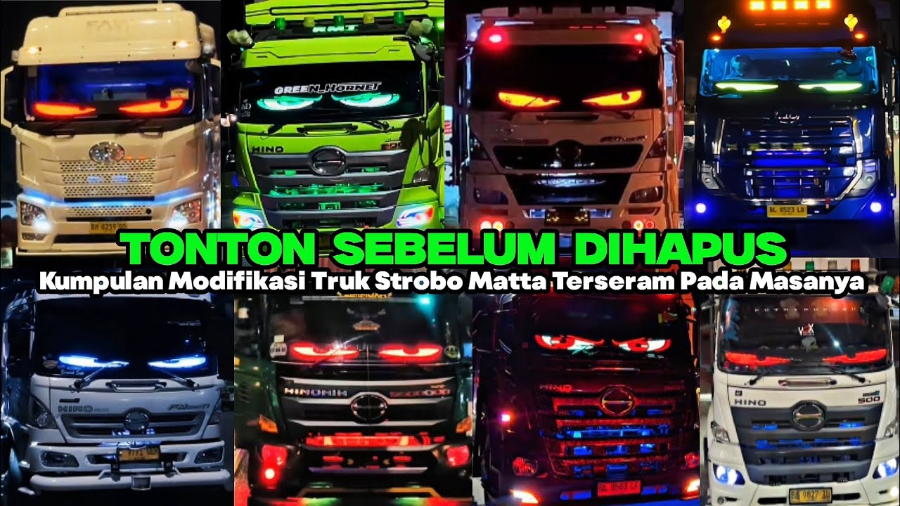 KUMPULAN MODIFIKASI HINO 500 TERSERAM‼️RUNING TEX MATA BERGERAK DARI SELURUH INDONESIA 