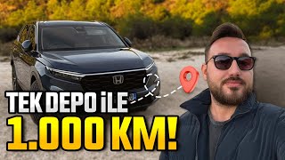 3.000.000 TL’lik Honda CRV e:HEV kullandım  Tek depo ile 1.000 KM gidiyor!