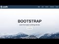 Responsive Bootstrap Website Tutorial with Full Screen Landing Page