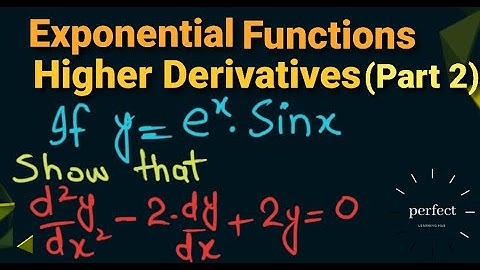 higher Order derivatives of exponential functions(part 2) in Urdu,Hindi-Calculus