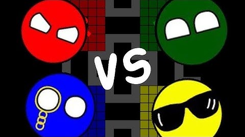 Marble Race| SUPER BATTLE 4 COLOR| Algodoo