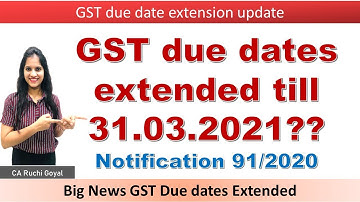 GST Return due date extended or Not?? Clarification on GST due dates extension ||