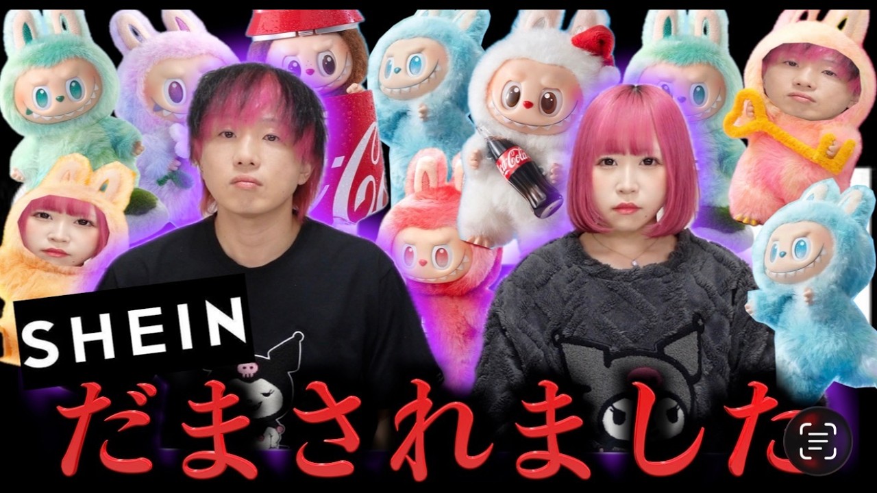 SHEIN】ラブブ目当てで買ったら想像と違いました…正直レビュー - YouTube