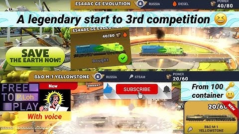 TrainStation 2 🚆#598: Save the earth 🌍 3rd competition Legendary start with  ES44AC GE Evolution