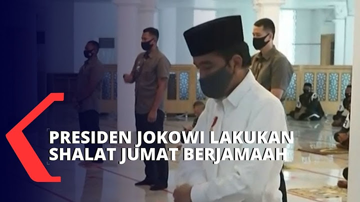 Presiden Joko Widodo Laksanakan Shalat Jumat di Masjid Istana