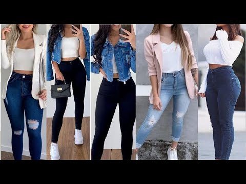 10 girls jeans outfit idea||Women Blue jeans outfit||Stylish blue jeans outfit||Girls blue outfit||