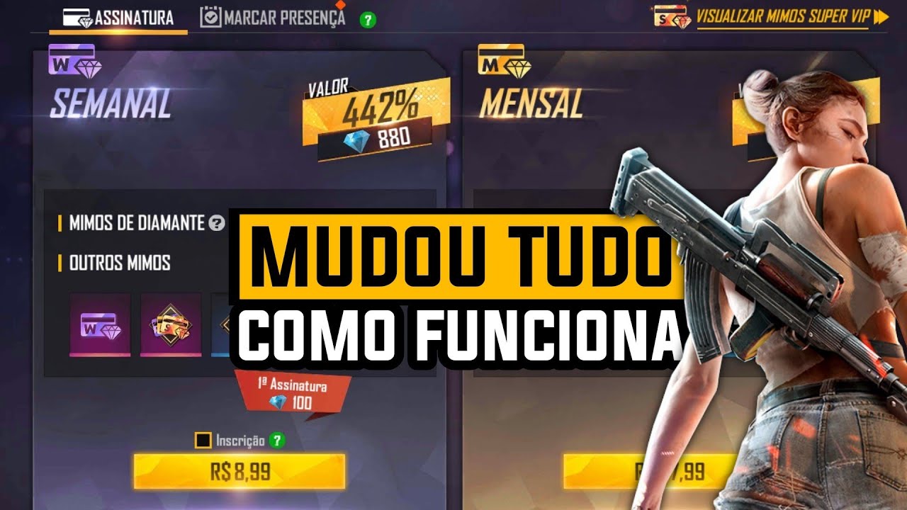 Como Funciona a Assinatura Semanal e Mensal – Free Fire Suporte