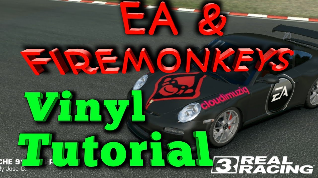 REAL RACING 3 FULL STEP BY STEP VINYL TUTORIAL of a Porsche with EA and ...